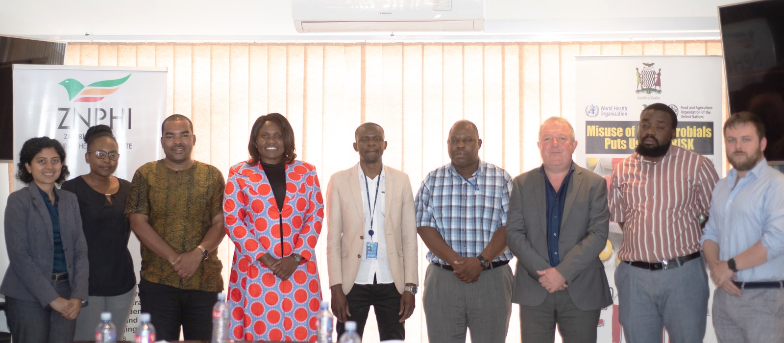 One Health team celebrates the launch in Zambia